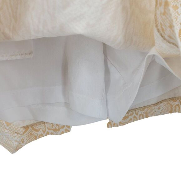 EP Pro Golf Skort 8 Beige Snake Print Skirt Short Lined Stretch Cotton Pockets - Picture 7 of 11